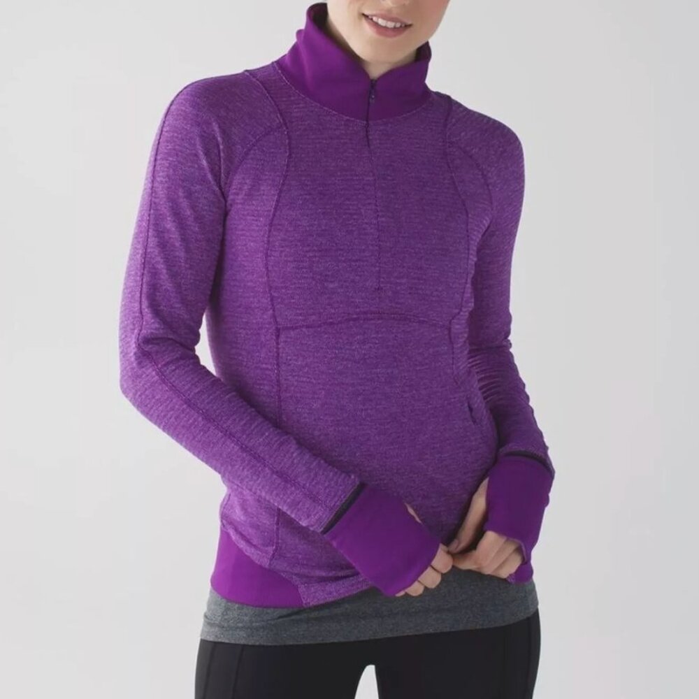 Lululemon Purple 1/4 Zip Pullover Sweatshirt - Small